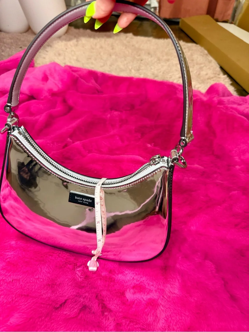 *NWOT*kate spade Sam Icon Metallic Small Convertible Crossbody Bag